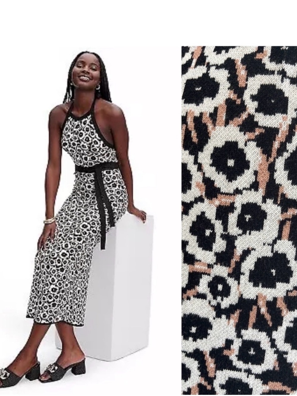 DVF for Target Halter tie-neck midi dress